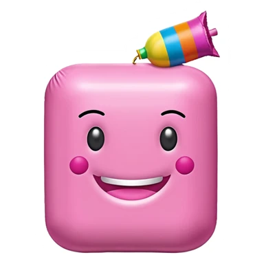 jeff koons spam yeti pink inflatable pinata sticker