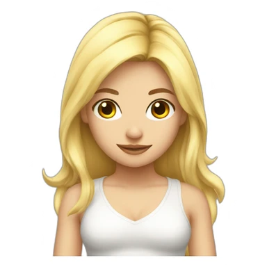 blonde gamergirl sticker