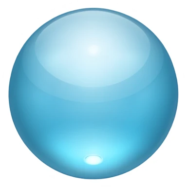 aesthtic round light blue sticker