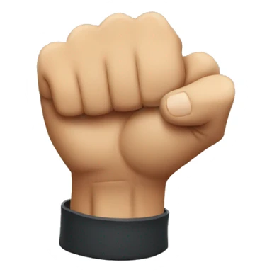 man make a fist sticker