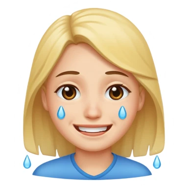 carita sonriente con lagrimas sticker