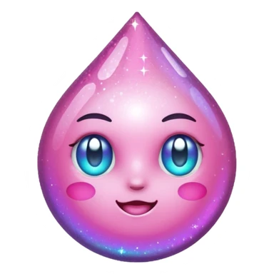 glitter pink game sticker