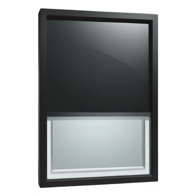 Black window sticker