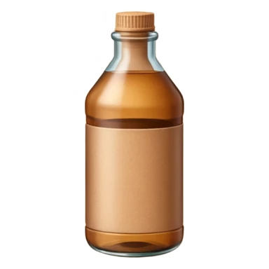 kraft paper in Bottle sticker