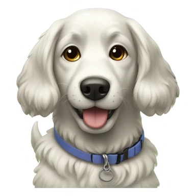 Dog on a walk sticker