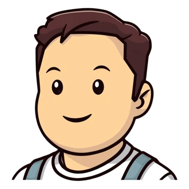 Elon Musk smiling cartoon emoji sticker