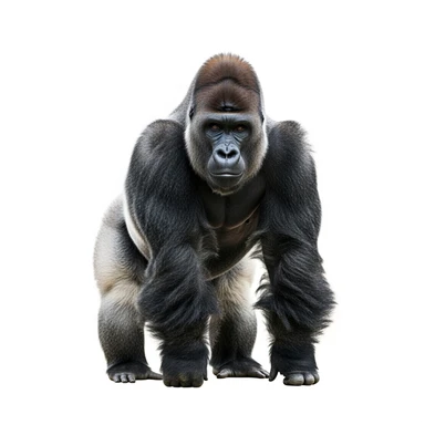 Gorilla white background sticker
