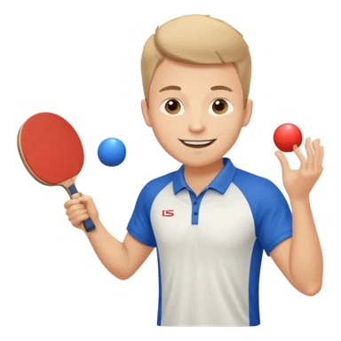 athlette with ping pong rocket sticker