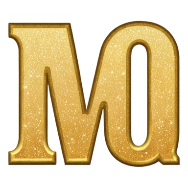 The word wonderful with glitter sticker