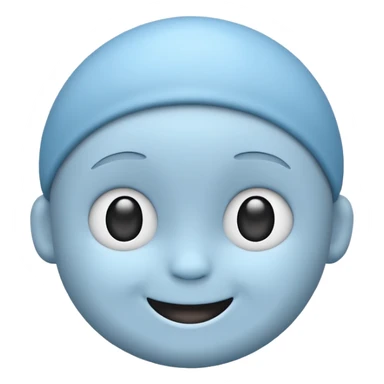 Baby Blue, gray and white emojis sticker