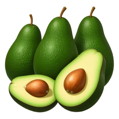 5 avocados whithout seed sticker
