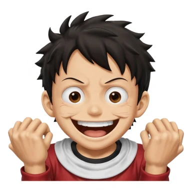 Luffy gear five laughing sticker