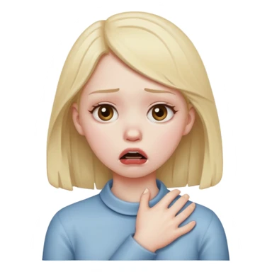 choking self emoji girl sticker
