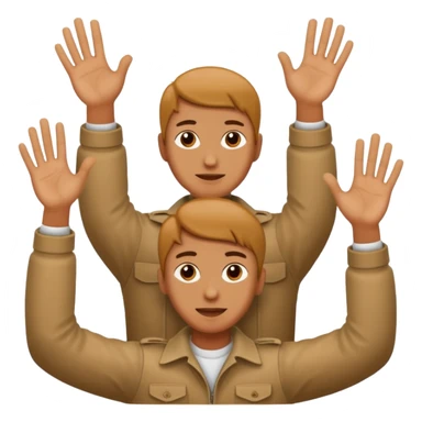 Someone holding up six and seven in their hand sticker