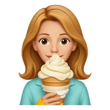 Julia Roberts eating ice cream sticker