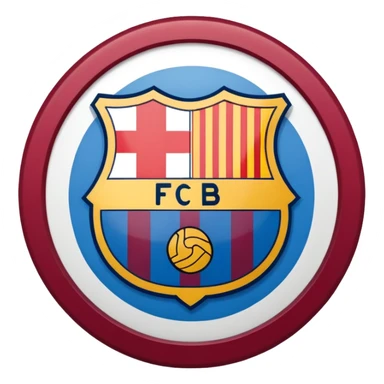 logo of the Barcelona football team sticker