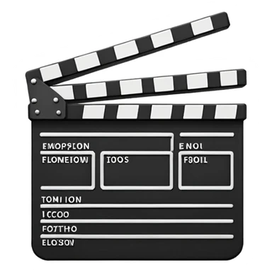 create a film clapper board, do not include any text sticker