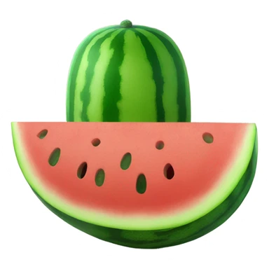Two watermelons and one pickle sticker