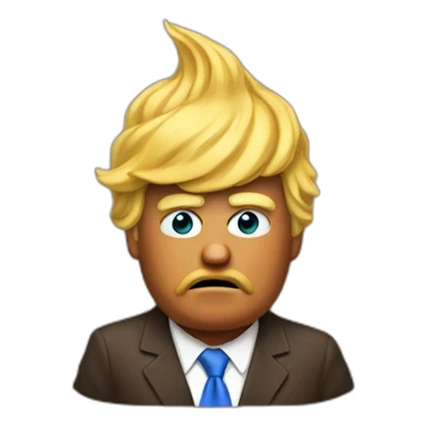 trump as poop sticker