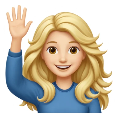 carita saludando  sticker