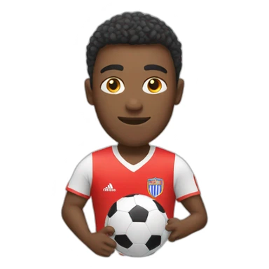 Footballer with a ball sticker