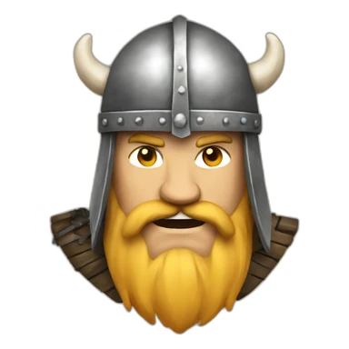 Old Viking warrior sticker