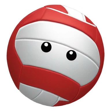red volleyball sticker