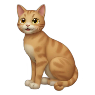 cat simson sticker