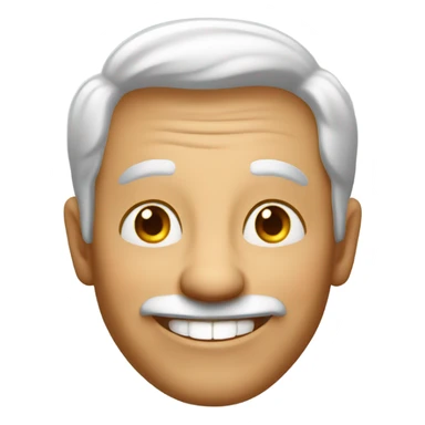 very happy older man sticker