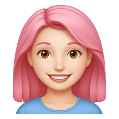 Smiling radiant girl sticker