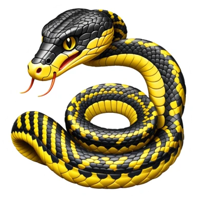 Black and yellow cobra sticker