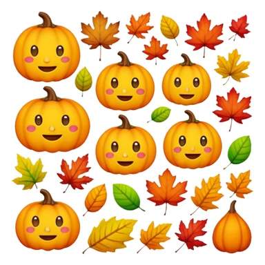 Emojis de outono  sticker