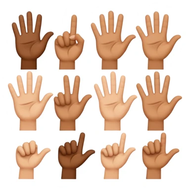 67 gesture emoji sticker