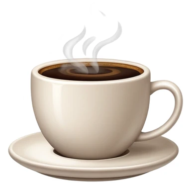 generate realistic detailed cup of coffee in 3d style sticker