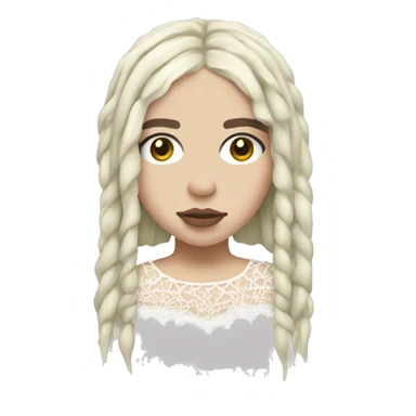 billie eilish with a lace sticker