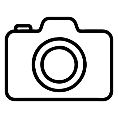 camera, modern icon style, simple and clear lines, minimal color, suitable for app or website use sticker