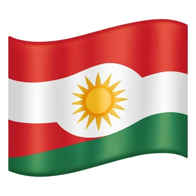 Kurdistan Flagg sticker