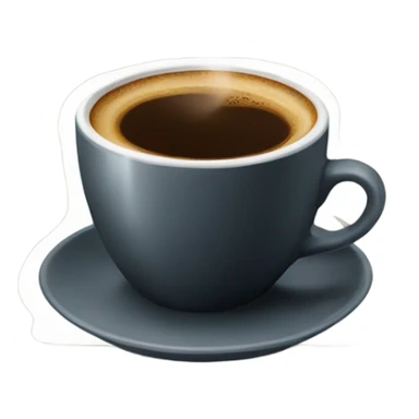 Elegant cup of espresso sticker