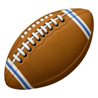 Corduroy ribbed football sticker