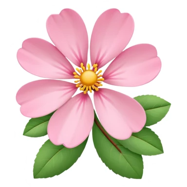 pink blossom flower simple petals sticker