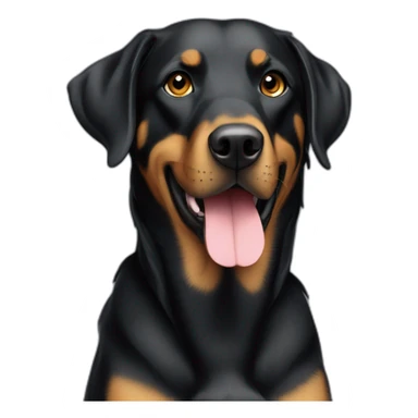 labrador crossed with beauceron sticker