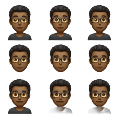 advogado homem de óculos e cabelo curto preto sticker