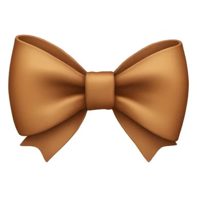 Brown bow  sticker