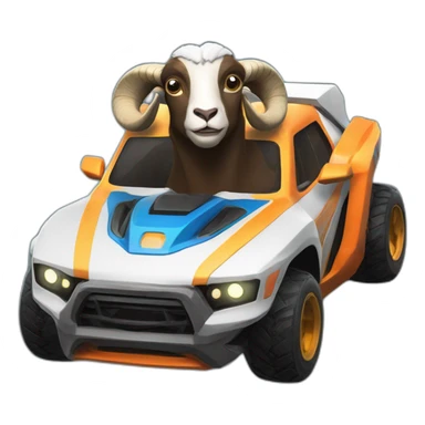 a ram in a rocket league car sticker