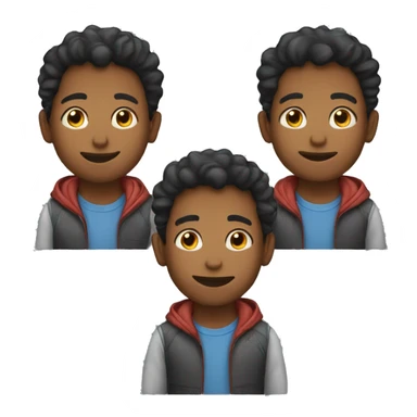 three boys sticker