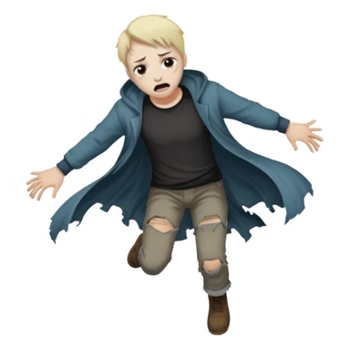 hunger falling into the void sticker