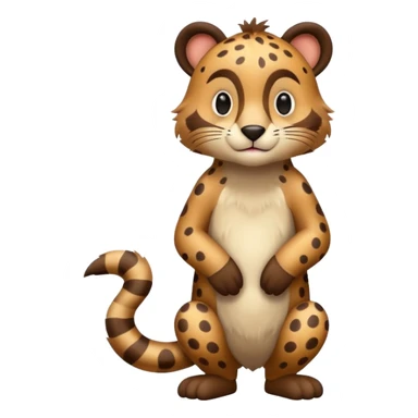 Zoo animal, full body. sticker