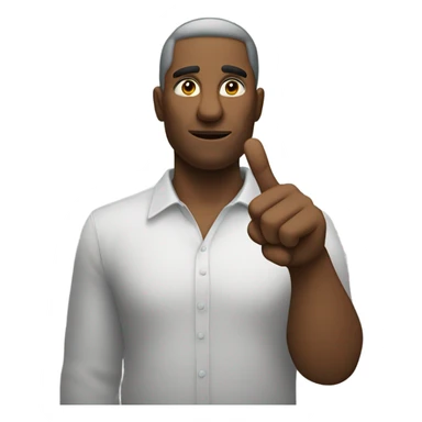 Saying fuck you sticker