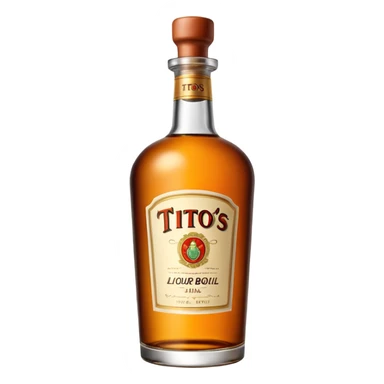 Tito’s liquor bottle sticker