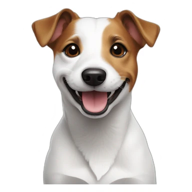 jack russell smiling sticker